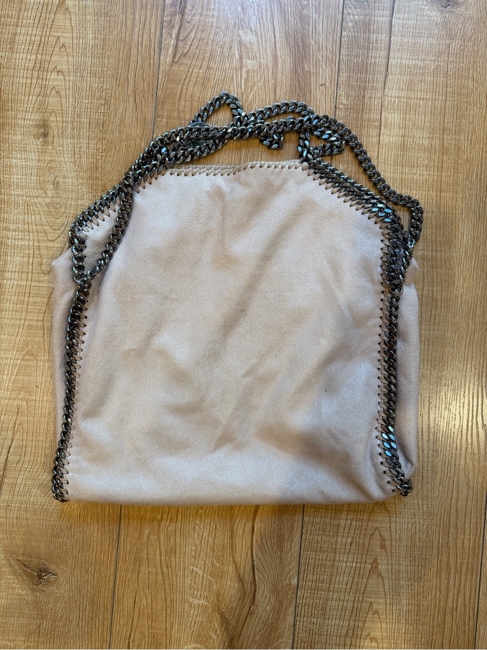 Stella McCartney Nude Pink Chain-Trim Tote